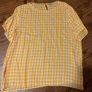 Women’s Yellow plaid top